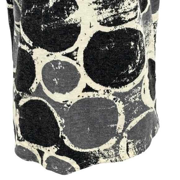 Andria Lieu Black Gray Abstract Print Scoop Neck Sleeveless Tank Top Size Large - Picture 5 of 8